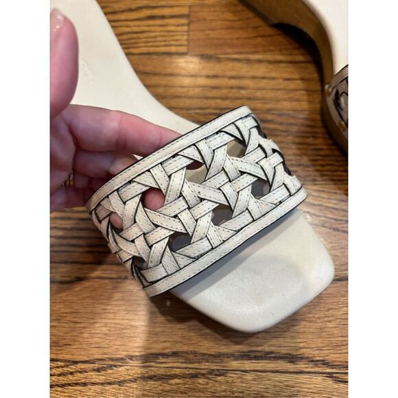 Tory Burch Basketweave Clog Sandal size 10 - Picture 5 of 7